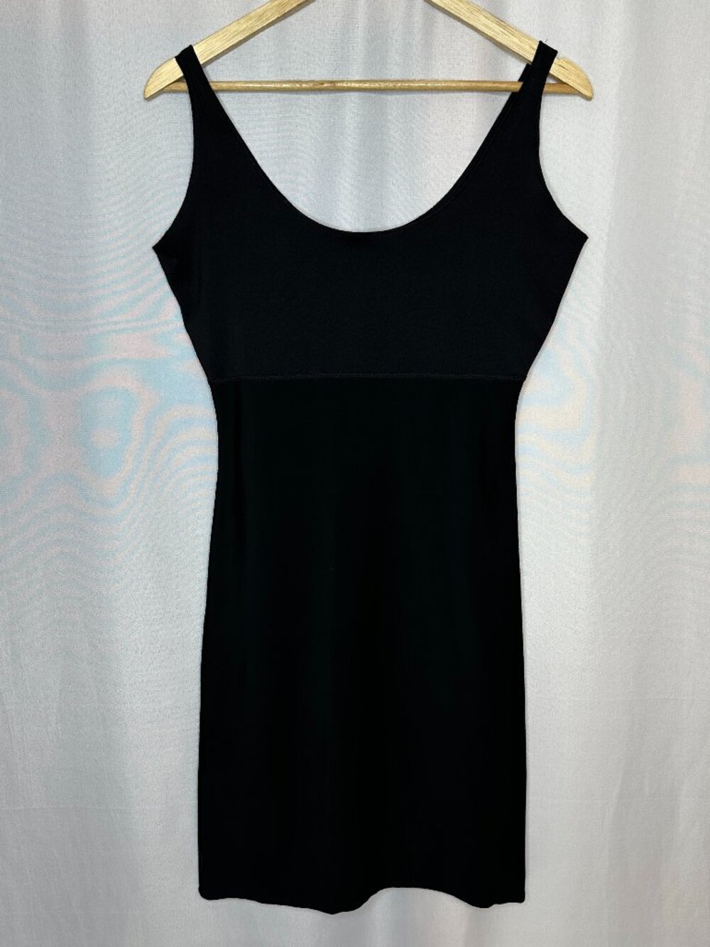 Spanx Black Shapewear Bodycon Dress,‎ Large Elevated Base Compression Layering